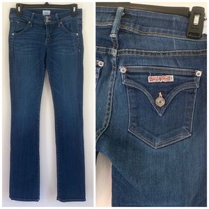Hudson Beth Baby Boot-cut Jeans Blue Denim Flap Pocket
